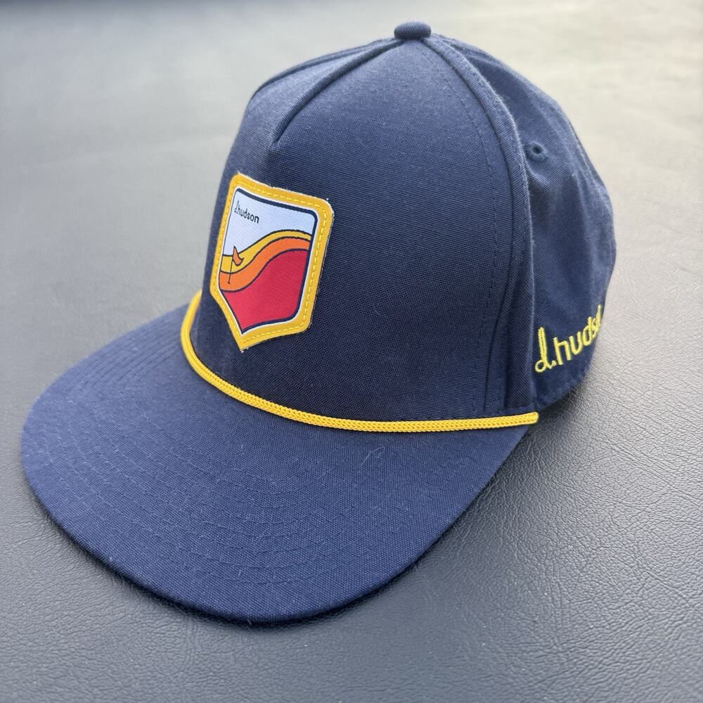d.Hudson Retro Golf‎ Cap Hat Snapback Navy